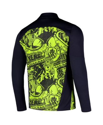 Men's Black Manchester City 2024/25 Pre-Match dryCELL Quarter-Zip Top