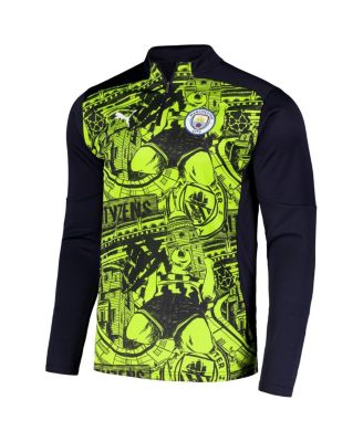 Men's Black Manchester City 2024/25 Pre-Match dryCELL Quarter-Zip Top