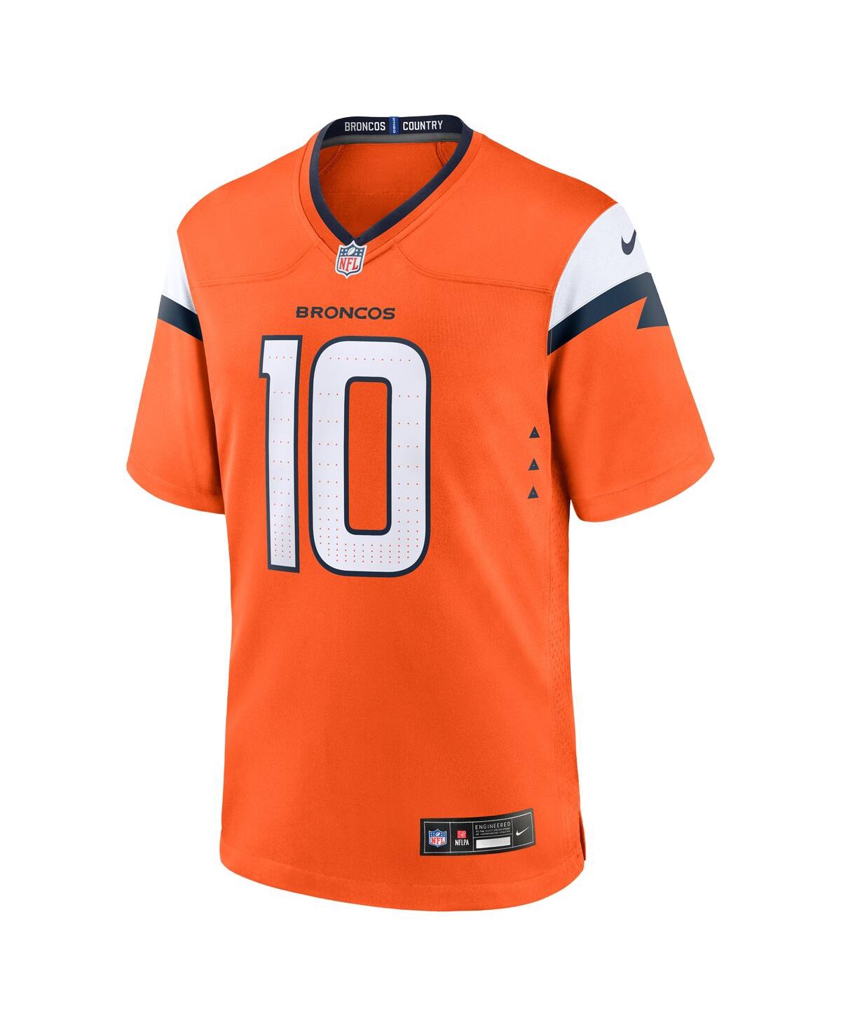 Nike Men's Bo NixDenver Broncos 2024 Nfl Draft First Round Pick Player Game Jersey - Orange