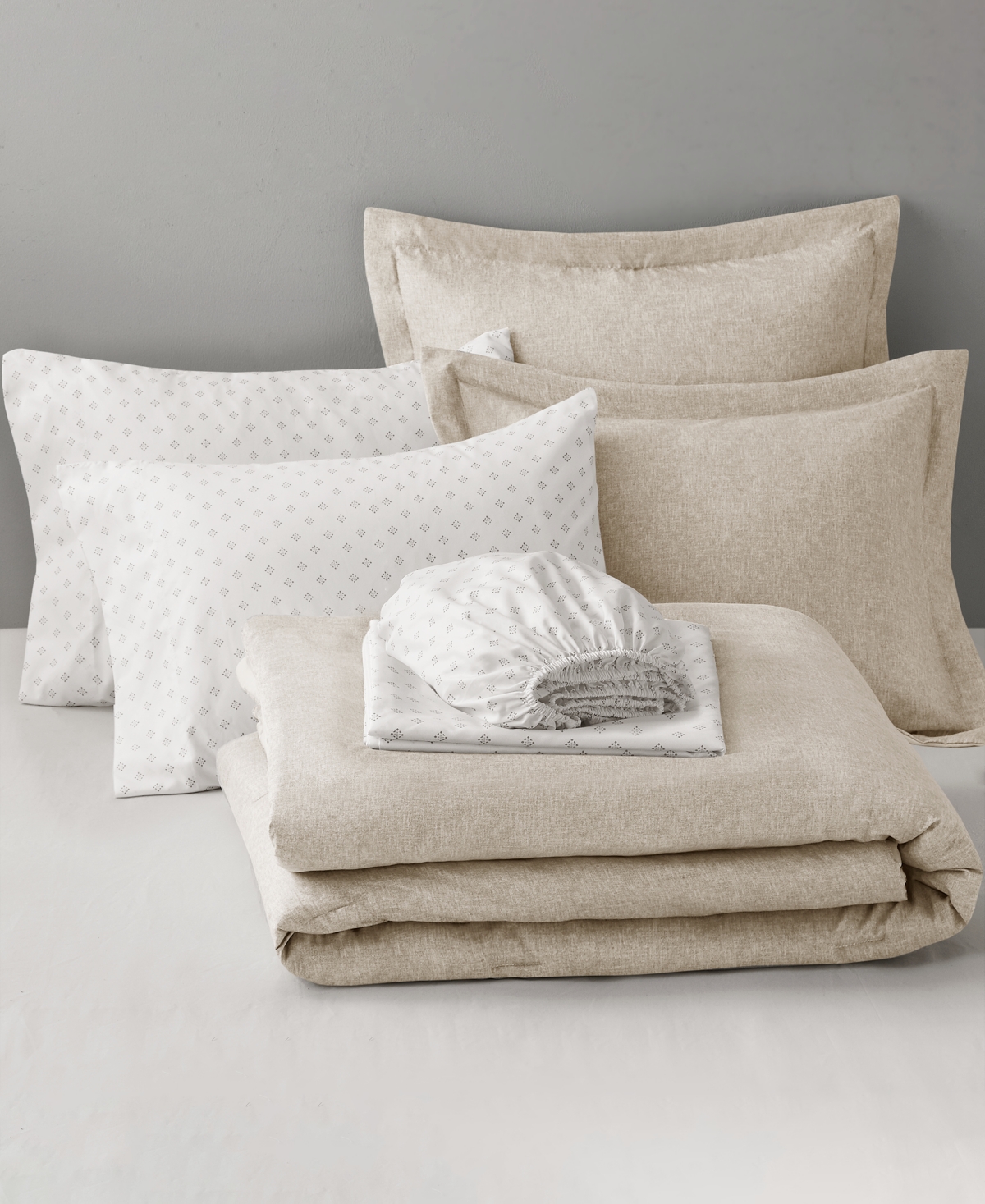 510 Design Camden Chambray 7-piece. Comforter Set, Full In Neutral
