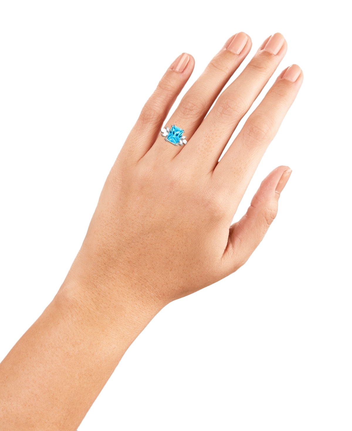 GIANI BERNINI CUBIC ZIRCONIA RING IN STERLING SILVER, CREATED FOR MACY'S 