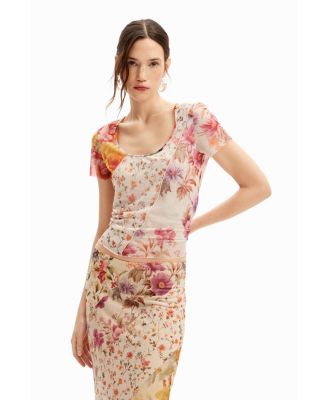desigual t shirt dress Arty face T-shirt dress