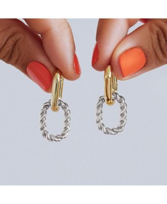 Ana Luisa - Double Hoop Earrings - Ash Double Two Tone - Macy's