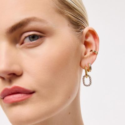 Ana Luisa - Double Hoop Earrings - Ash Double Two Tone - Macy's