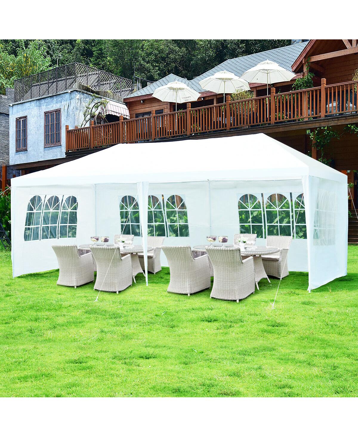 Skonyon 10 x 20 Feet Outdoor Party Wedding Canopy Tent with Removable Walls and Carry Bag