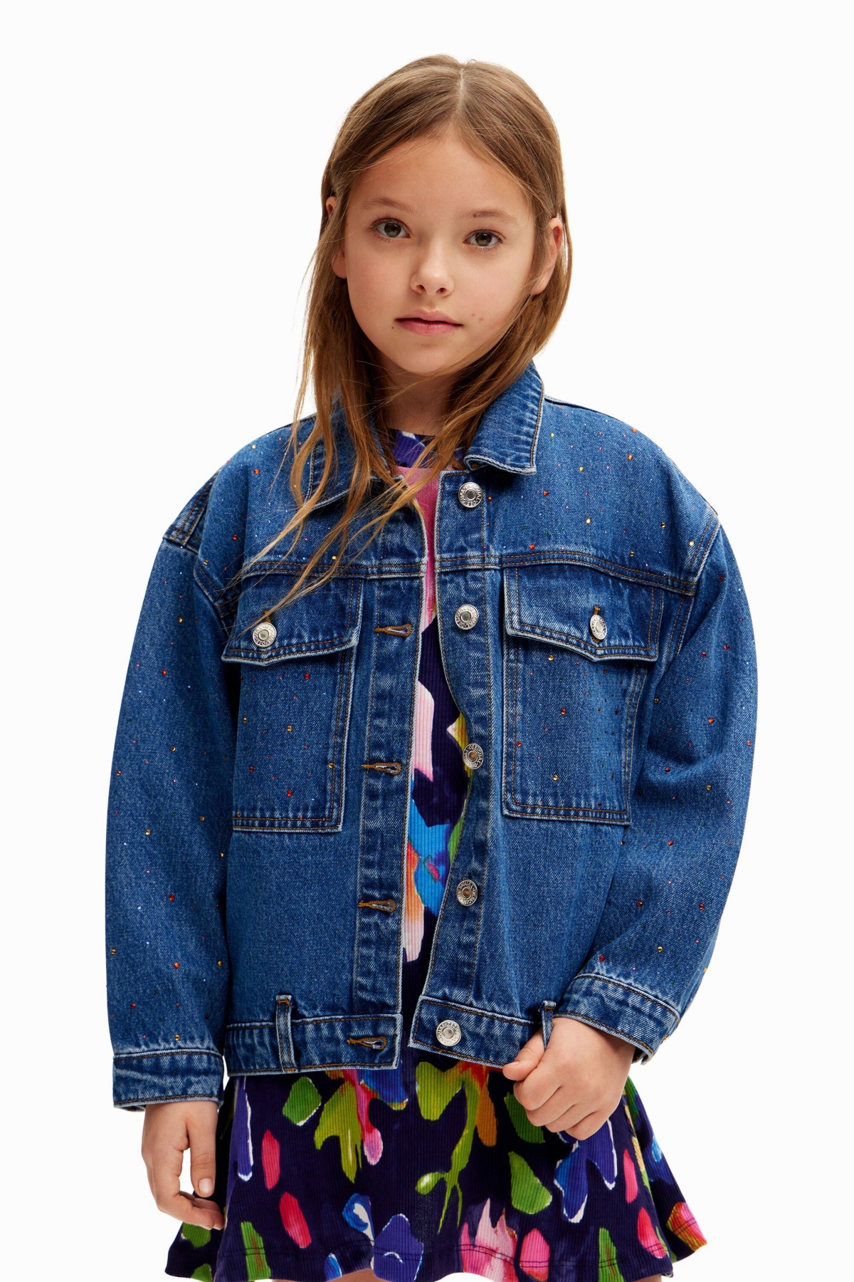 Desigual Girls Girls's Trucker denim jacket