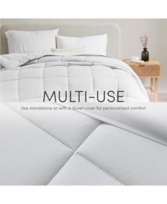 Premium Quilted All Season Goose Down Alternative Comforter with Corner Tabs - Full 82"X86"