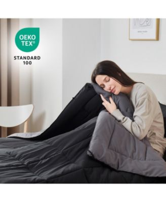 Premium Quilted All Season Goose Down Alternative Comforter with Corner Tabs - Twin XL 68"X92"