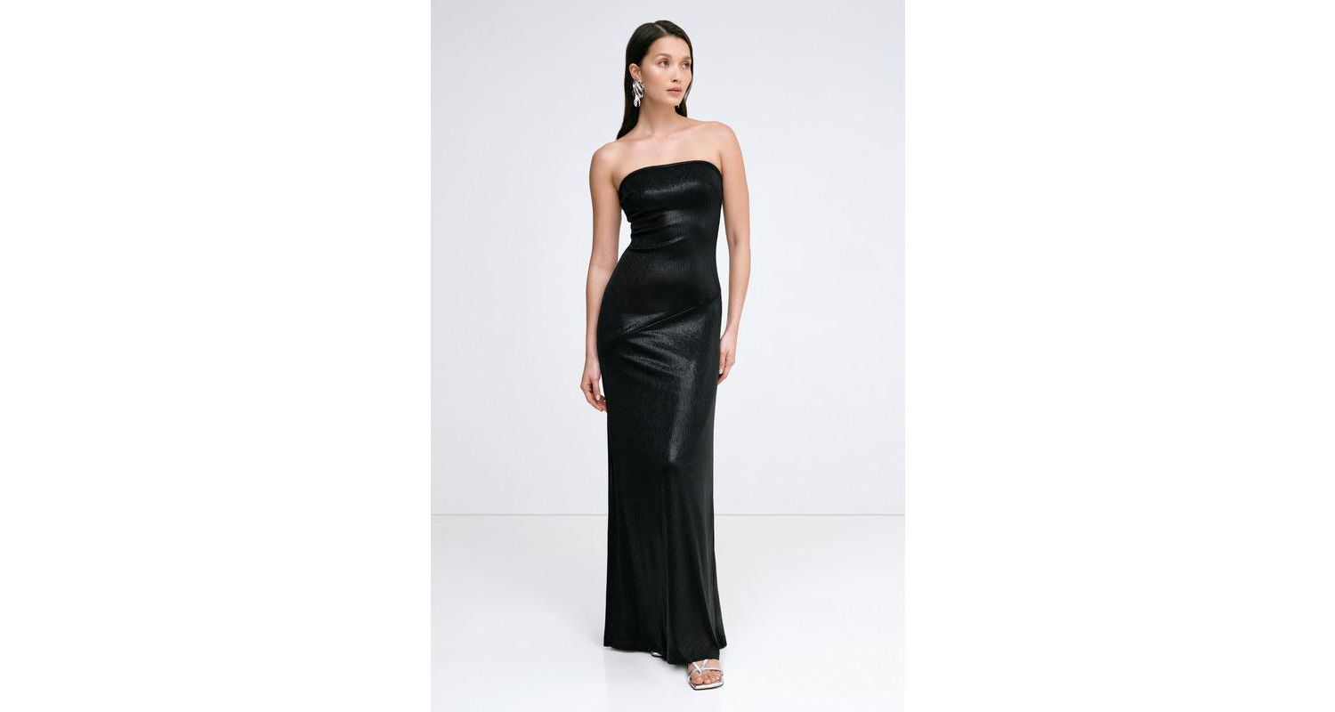 Women's Ciel Strapless Shiny Jersey Fitted Floor-Length Gown