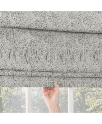 Talmage Tonal Geometric 100% Blackout Cordless Roman Shade
