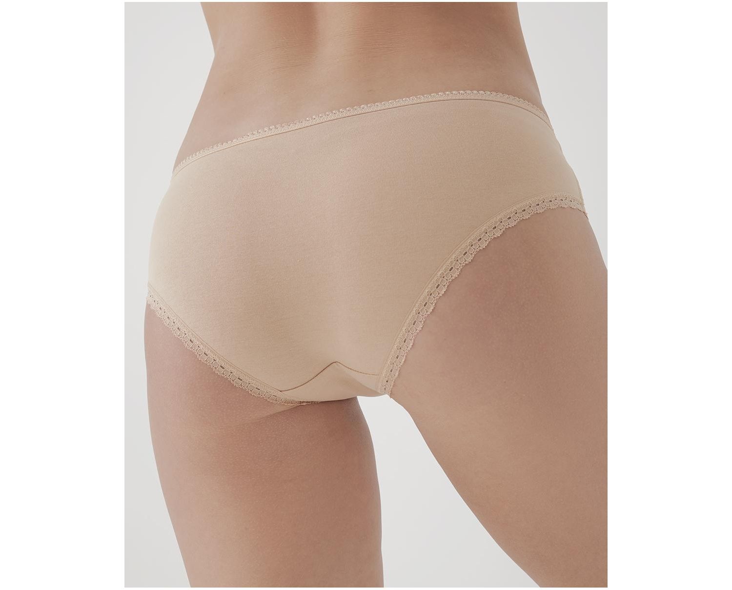 Women's Organic Cotton Lace Cheeky Hipster 3-Pack