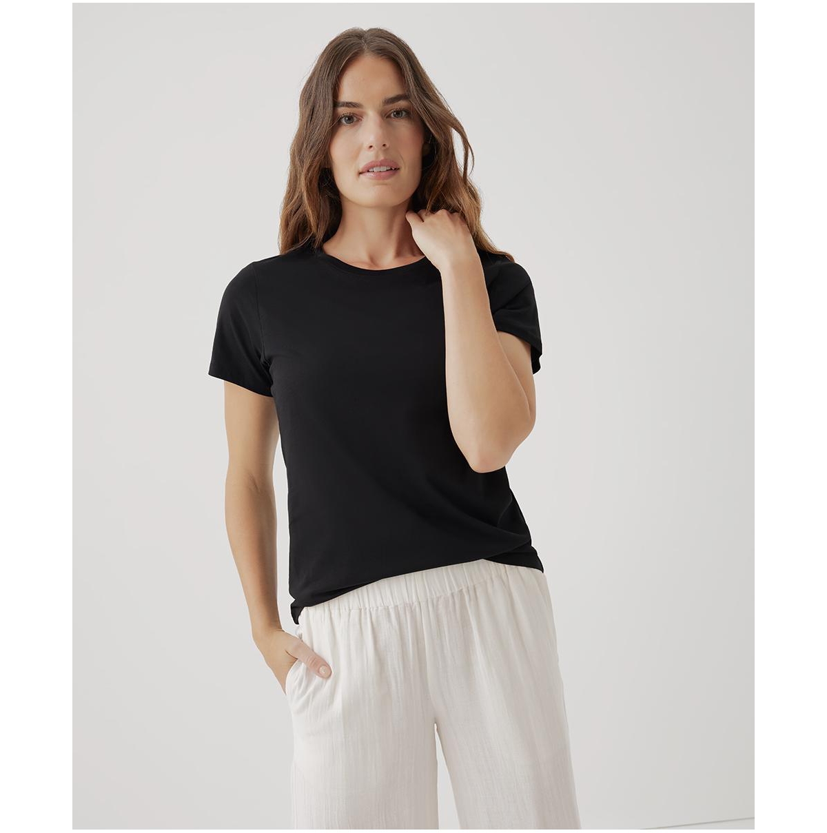 Women's Organic Cotton Softspun Crew Neck Tee - Agave