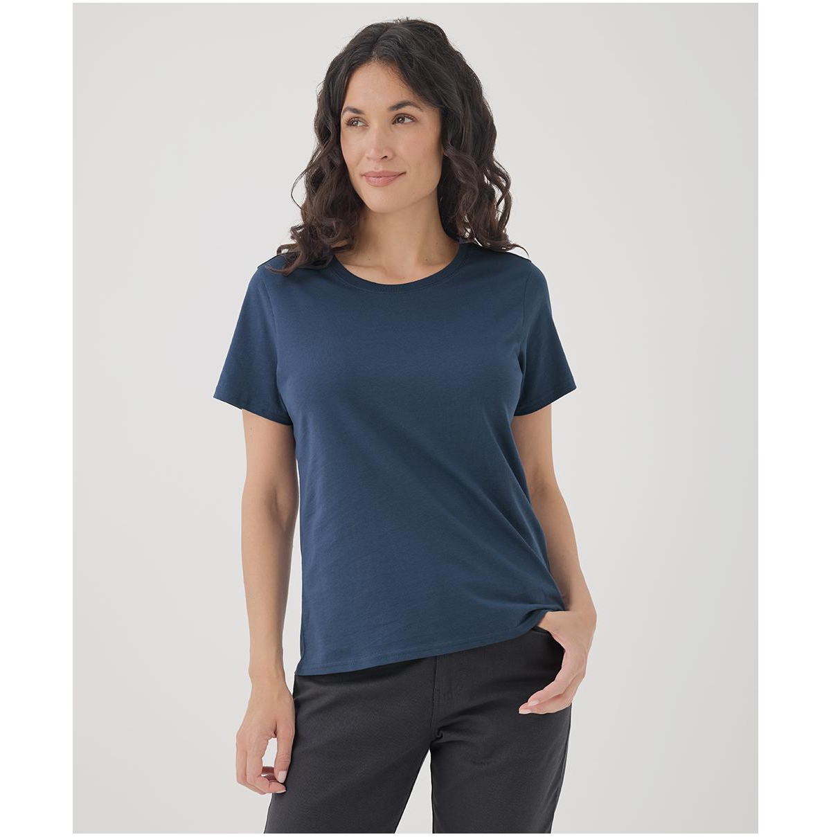 Women's Organic Cotton Softspun Crew Neck Tee - Agave