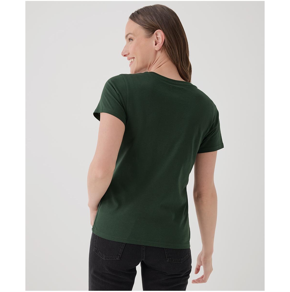 Pact Women's Organic Cotton Softspun V-Neck Tee