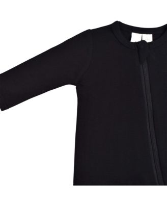 Baby Boys Zippered Footie in Cloud, 0-3 Months