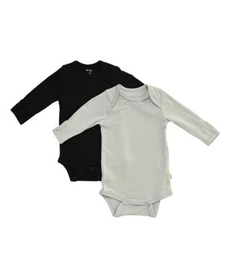 Kyte Baby Baby Boys 2-Pack Long Sleeve Bodysuit - Midnight and storm 46$