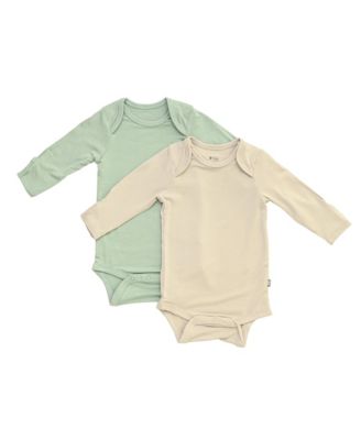 Kyte Baby Baby Boys 2-Pack Long Sleeve Bodysuit - Oat and sage 46$
