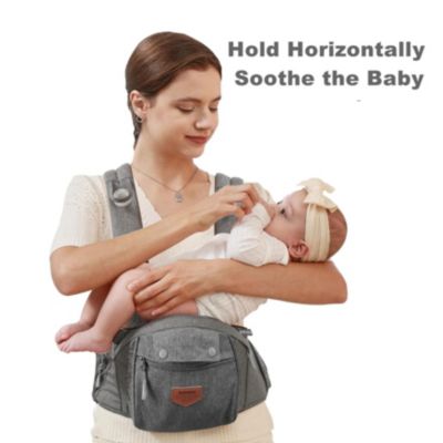 3-in-1 Ergonomic Hip Seat Baby Carrier for Newborns to Toddlers