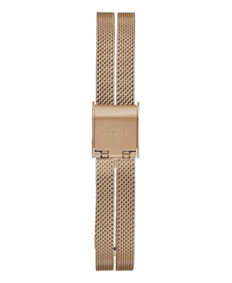 Women's Analog Rose Gold Tone Stainless Steel and Mesh Watch, 28mm