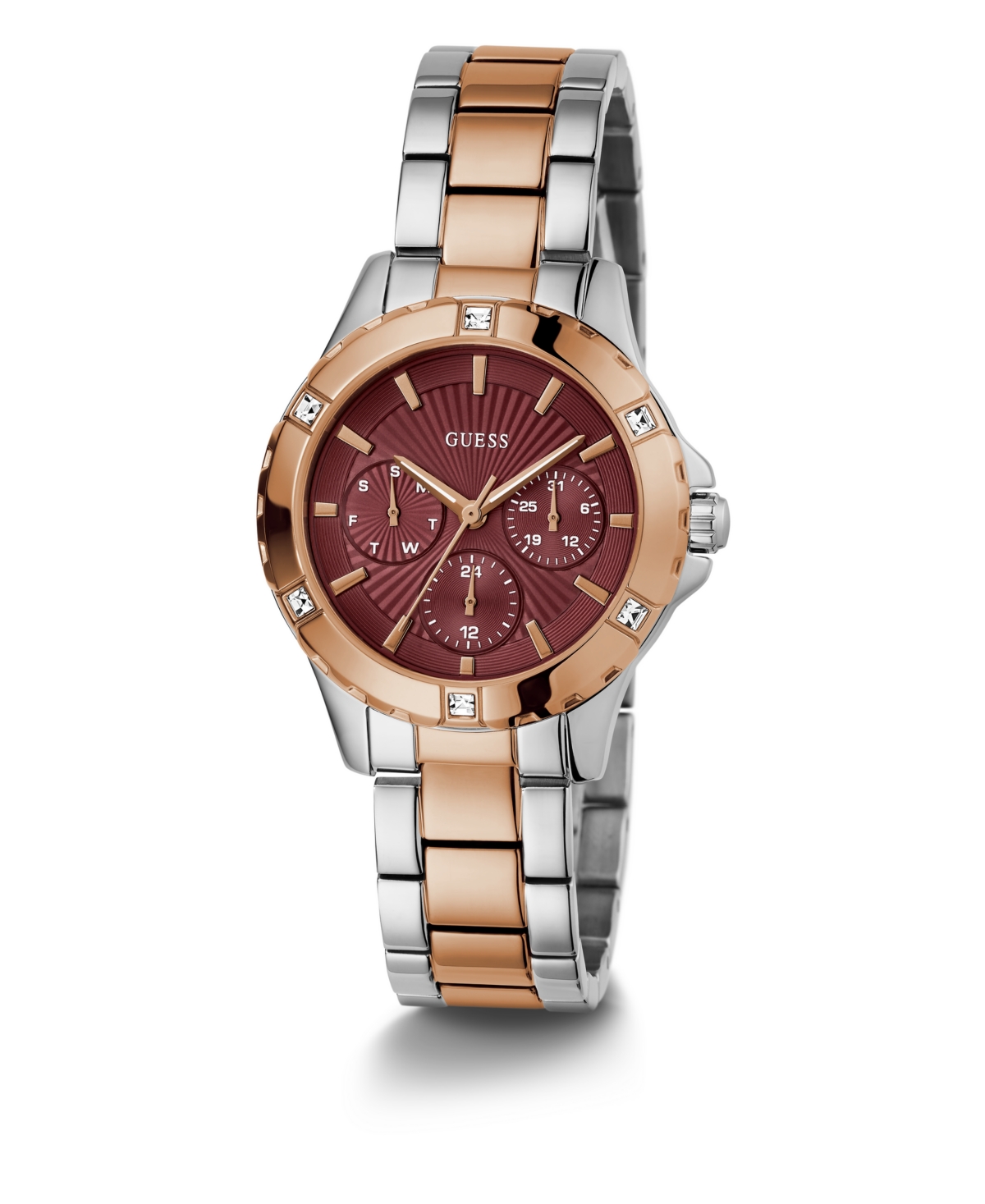 Guess Women's Analog Two-tone Steel Watch, 35mm In Two-tone