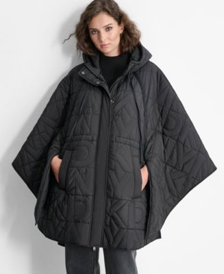 DKNY (2) コットン ジャケット ブラック 無地 前結び 長袖 レディース Mid Length Soft Shell Jacket | DKNY