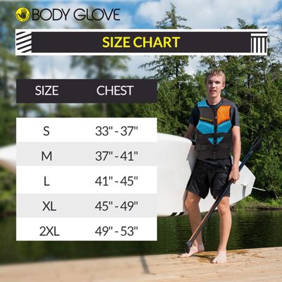 Phantom Men's Life Vest, Lightweight Neoprene Life Jacket for Boating Fishing Kayaking Rafting Paddling