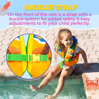 Paddle Pals Splash Child Swim Vest, Toddler Floatie - PFD Life Jacket for Kids