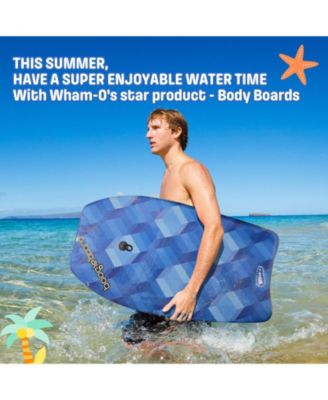 33" Fiber Clad Body Board for Beachwith Wrist Leash , Lightweight Boogie Boards with EPS Core