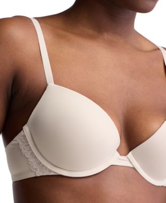 Women's Soft Stretch Lace Push-Up Plunge Bra QF7578