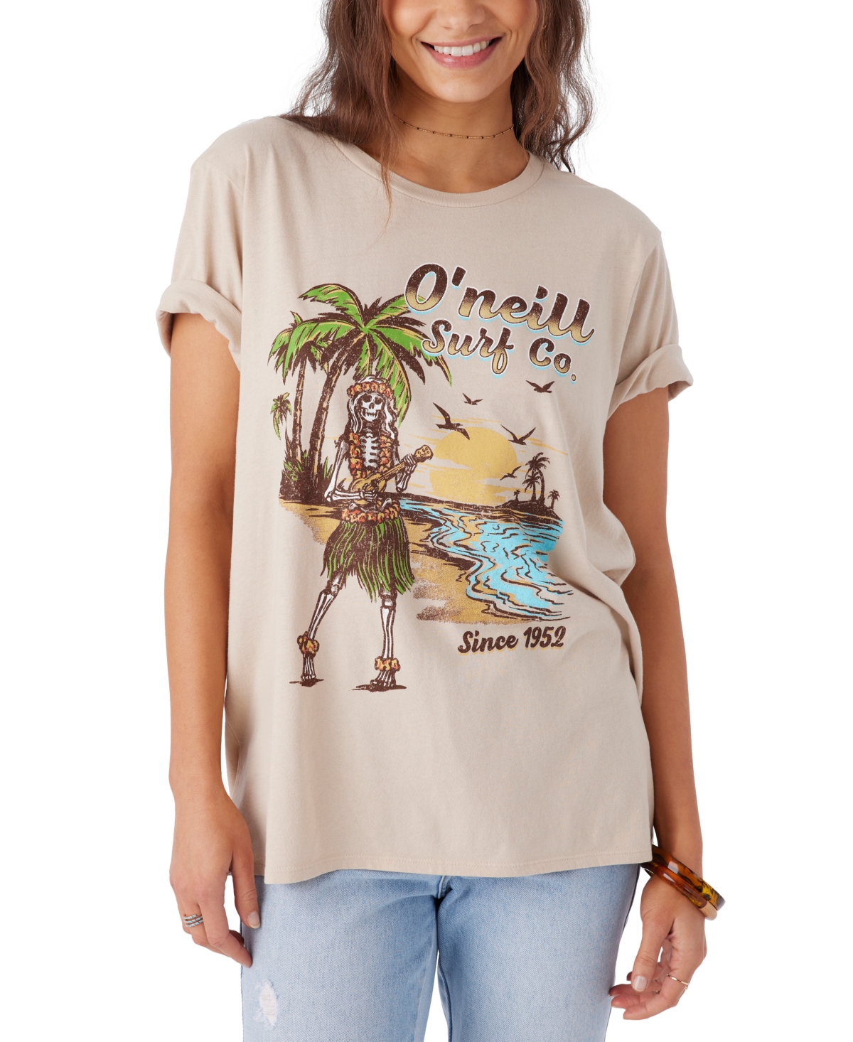 O'Neill Juniors' Hula Hula Cotton Graphic Logo T-Shirt