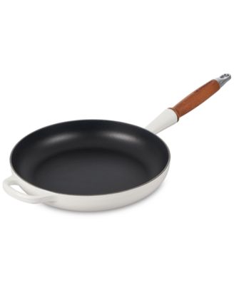Enameled Cast Iron Alpine Wood Handle 2.25-Qt. Fry Pan