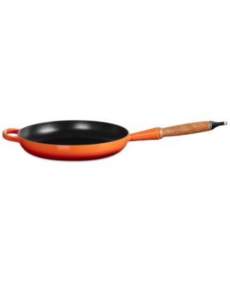 Enameled Cast Iron Alpine Wood Handle 2.25-Qt. Fry Pan