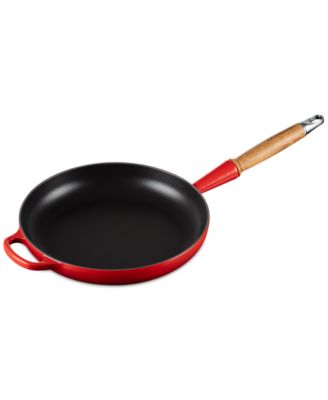 Enameled Cast Iron Alpine Wood Handle 2.25-Qt. Fry Pan