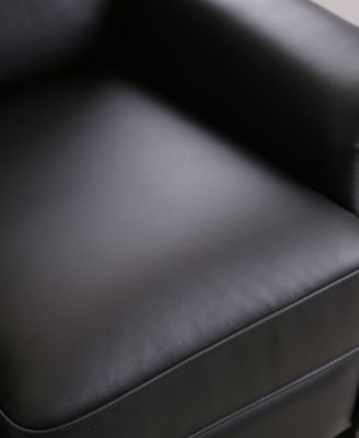 33" Pushback Polyurethane Leather Recliner