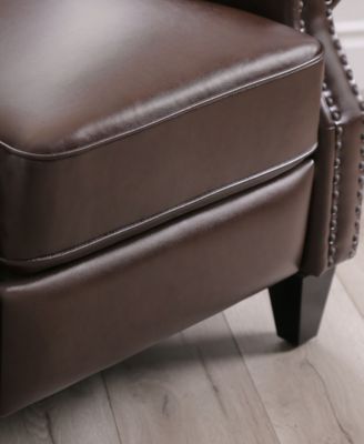 33" Pushback Polyurethane Leather Recline