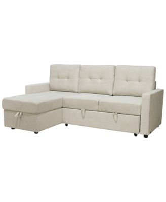 83" Fabric Storage Sofa Bed