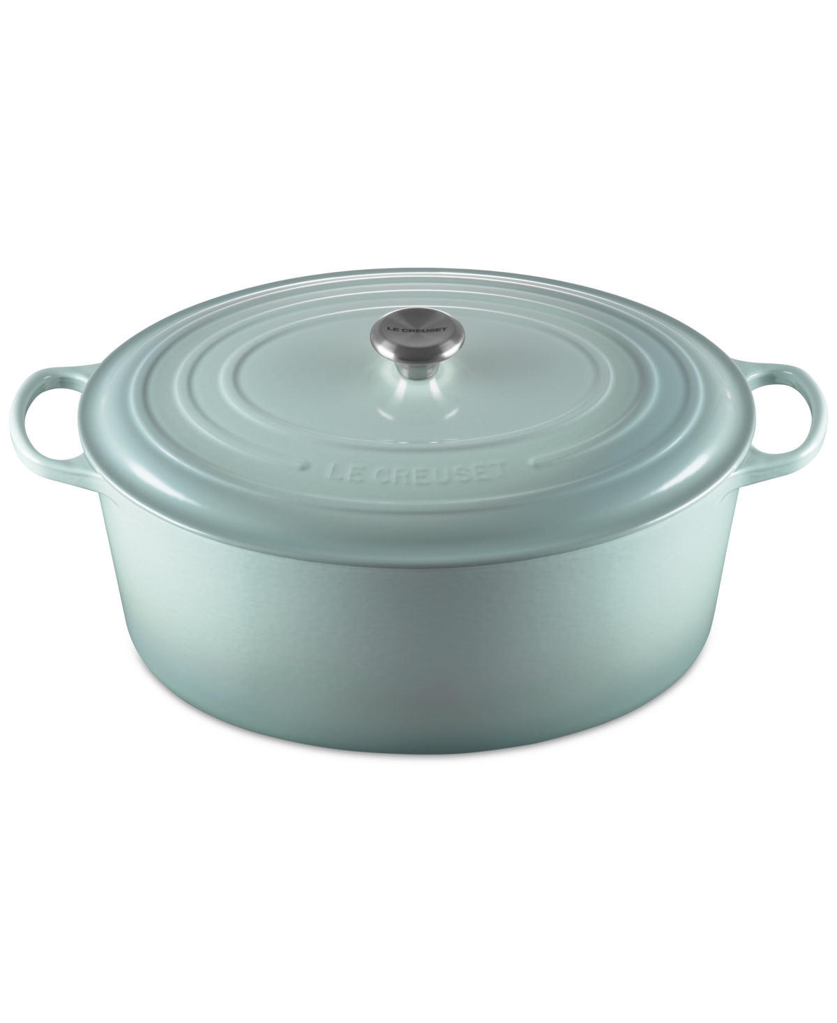 Le Creuset 15.5 Quart Enameled Cast Iron Oval Dutch Oven In White