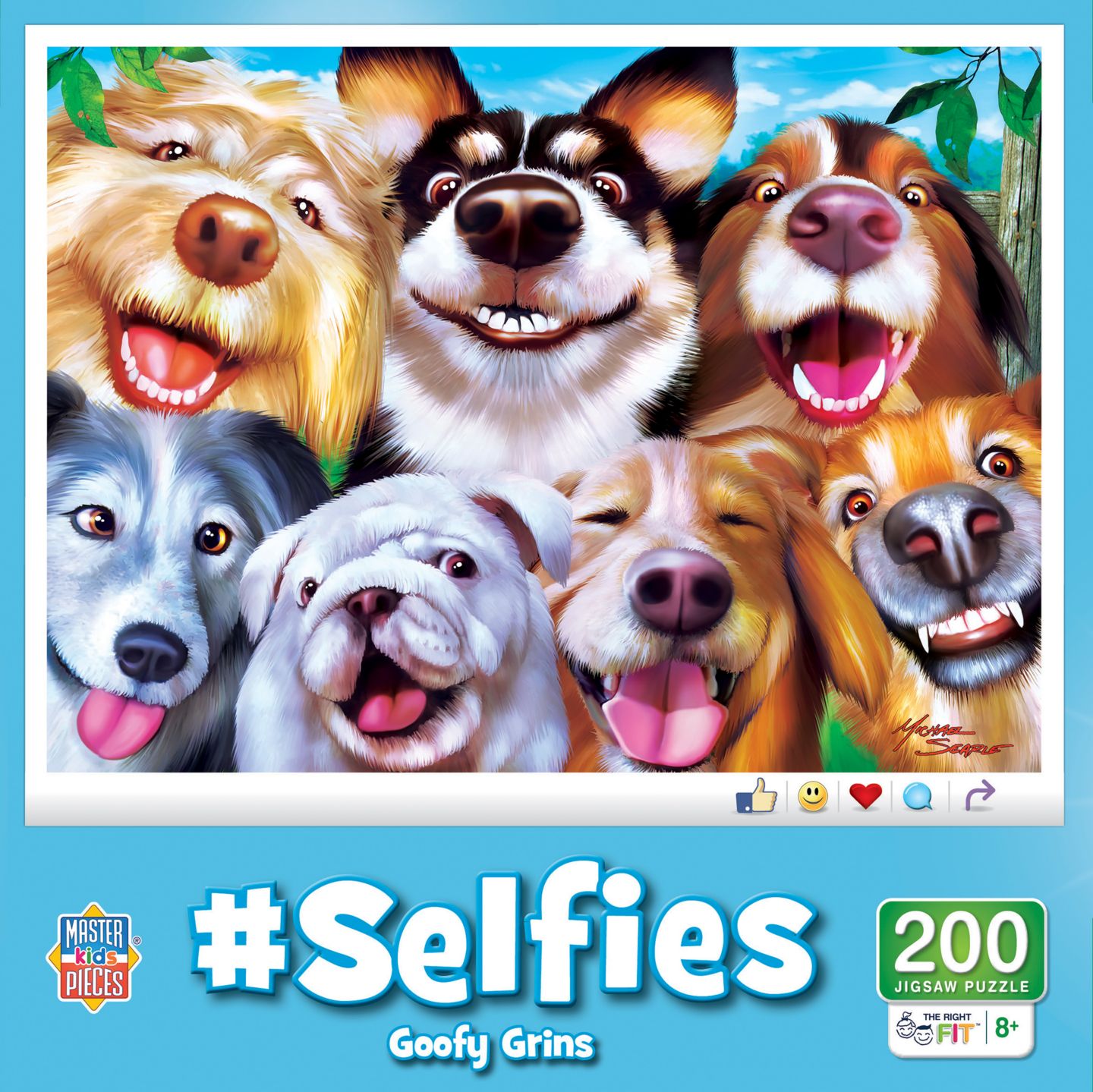 Детский пазл MasterPieces Puzzles Goofy Grins 200-Piece Puzzle, Ages 8+, цвет: Разноцветный — фото 1