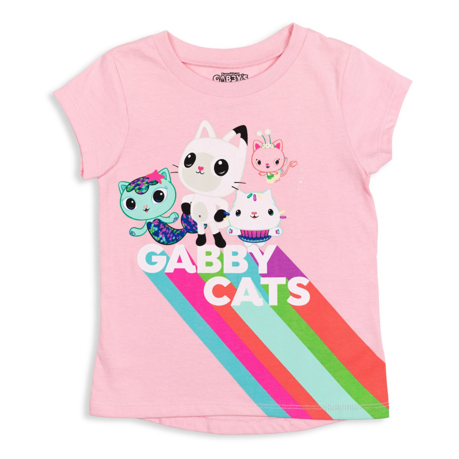 Dreamworks Gabbys Dollhouse Girls 2 Pack T-Shirts Toddler |Child Girls