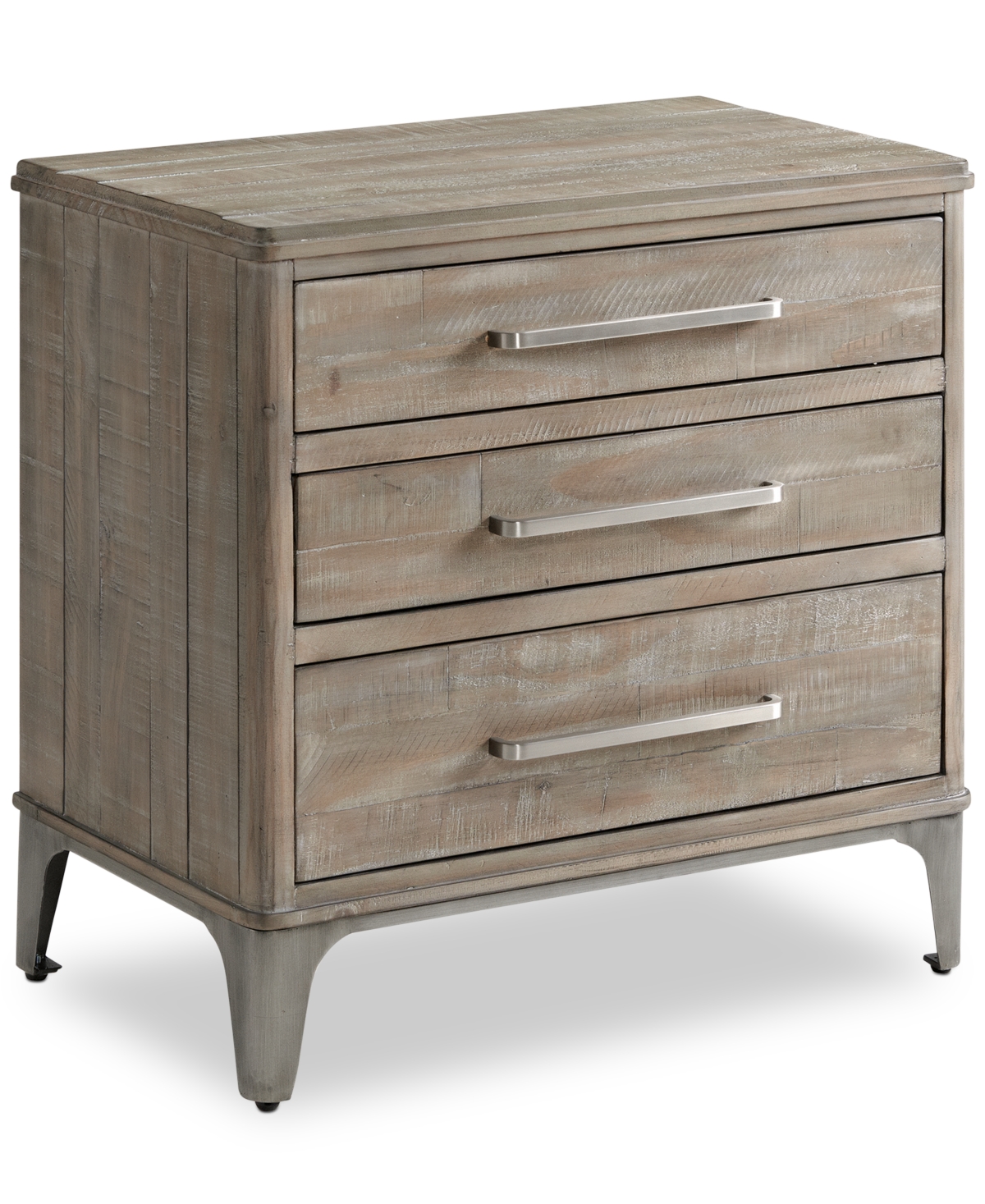 Macy's Intrigue Three-drawer Nightstand In Brown