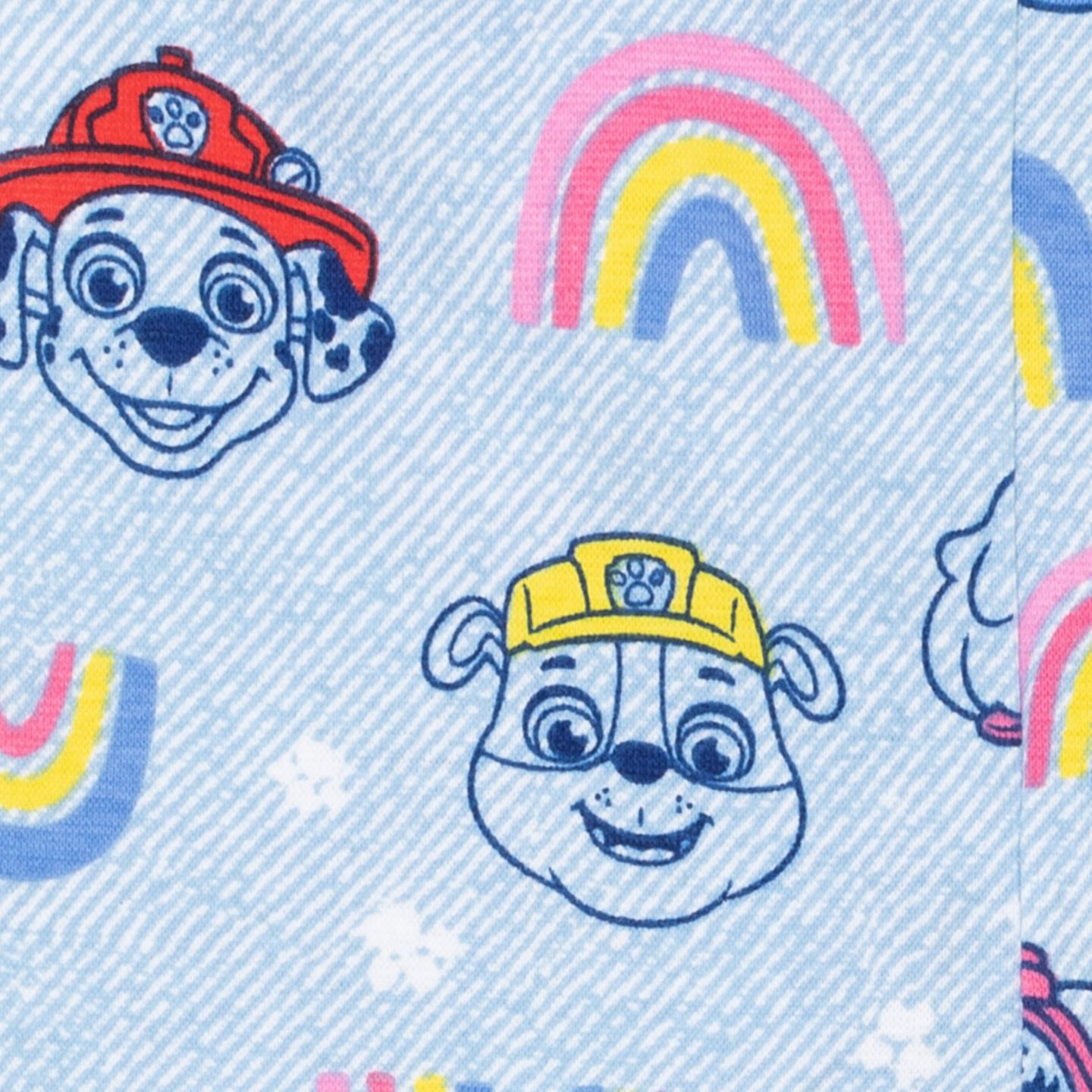 Детский комплект Paw Patrol для девочек: футболка и леггинсы, Rubble, Marshall, Chase, цвет: Розовый синий — фото 6