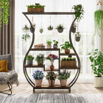 6-Tier Plant Stand, Vase Shape Ladder Plant Stand, for Indoor, Balcony, Living Room