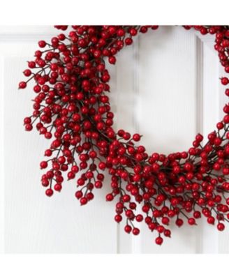 Plum Blossom Wreath - Elegant Floral Accent for Home and Office Decor