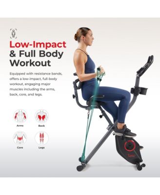 Full Body Foldable Magnetic Recumbent X-Bike Pro