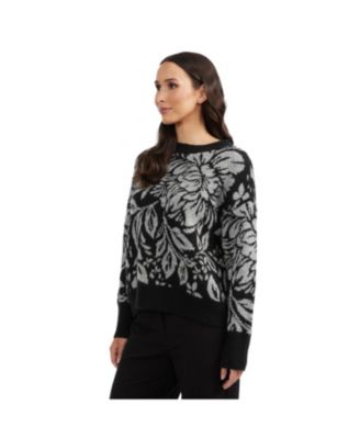 Women's Long Sleeve Jacquard Top