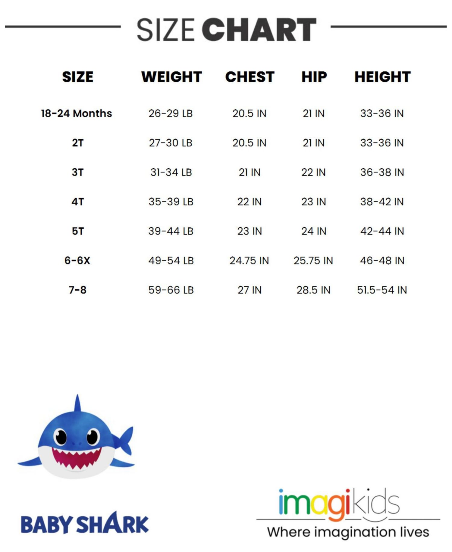 Baby Girls Pinkfong Shark T-Shirt