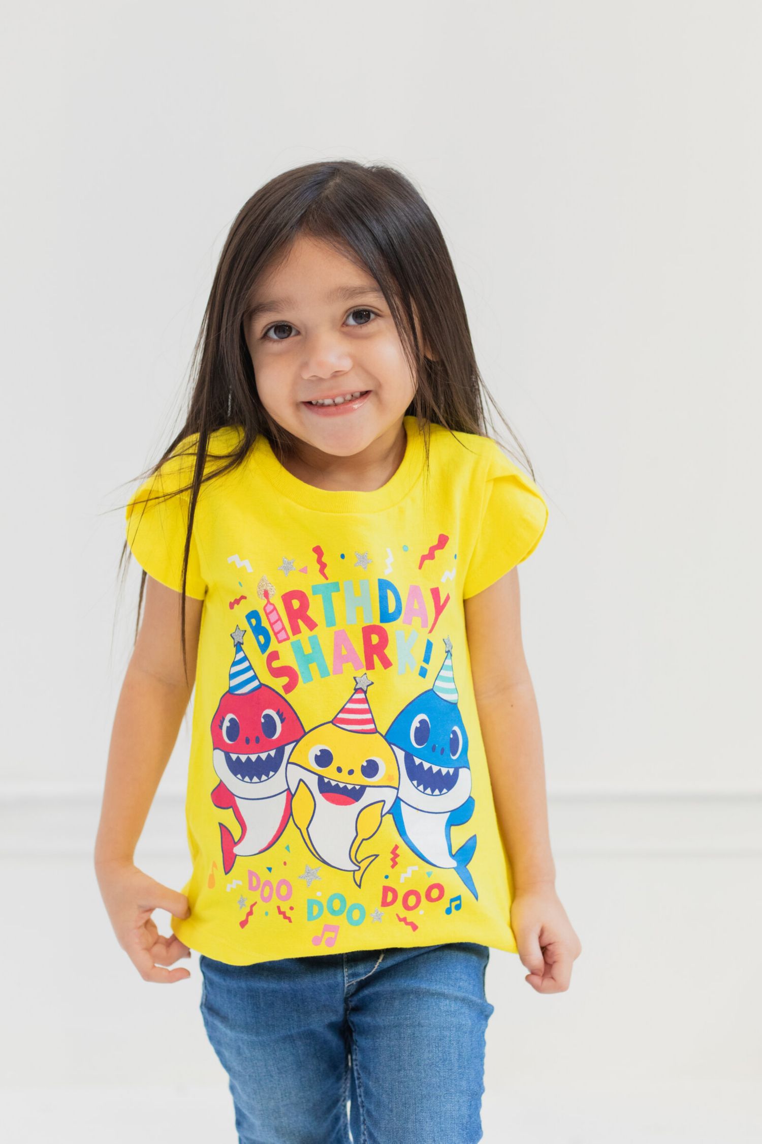 Baby Girls Pinkfong Shark T-Shirt