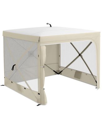 7' x 8' Pop Up Canopy Tent with Curtains, Nettings, Carry Bag