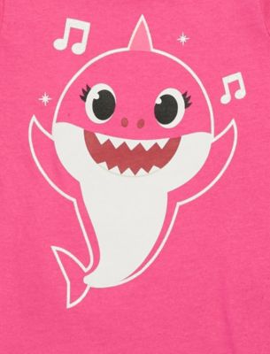 Toddler Girls Pinkfong Shark 3 Pack T-Shirts