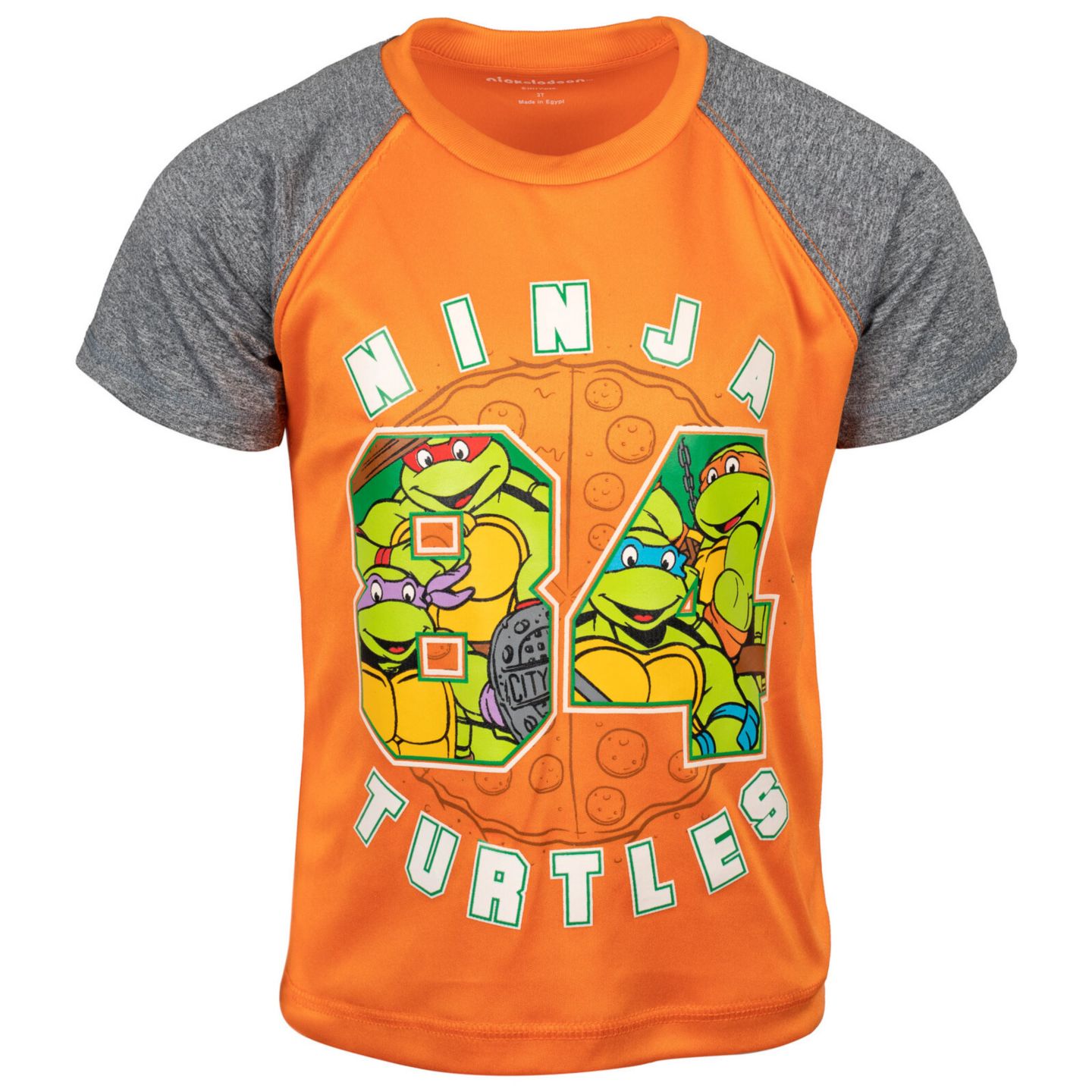 Футболки Teenage Mutant Ninja Turtles 3 Pack Athletic для мальчиков, цвет: Оранжевый чёрный зелёный — фото 2